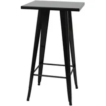 chefgastro Stehtisch 105-107 x 60 x 60 cm Schwarz