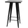chefgastro Stehtisch 105-107 x 60 x 60 cm Schwarz