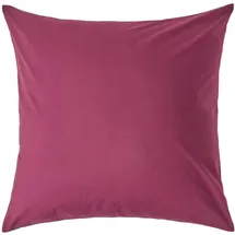 Homescapes - Kopfkissenbezug Fadendichte 200 Bordeaux, 80 X 80 cm