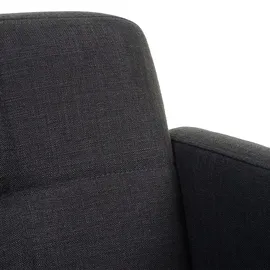 MCW Esszimmerstuhl Houston II, Stuhl Küchenstuhl, Retro-Design Textil, dunkelgrau