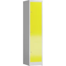 Steelboxx Schließfachschrank Stahl 1800 x 415 x 500 mm gelb/lichtgrau