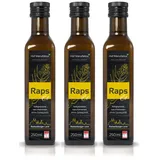 Rapsöl kaltgepresst aus Deutschland 3 x 250 ml Vorteilspackung