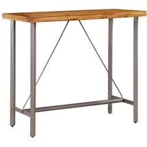 vidaXL Bartisch Recyceltes Massivholz Teak 120 x 58 x 106 cm