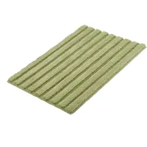 KLEINE WOLKE Badteppich Cord Grün 60 x 100 cm