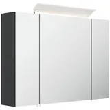 Posseik Spiegelschrank 90 cm weiß mit LED