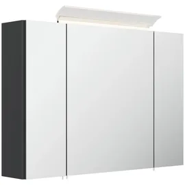 Posseik Spiegelschrank 90 cm weiß mit LED