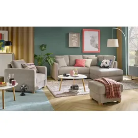 bobb Relaxsessel Lisa de Luxe Mikrofaser 85 x 90 x 93 cm Grau