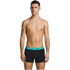 JACK & JONES JACHUEY TRUNKS Schwarz/Rot/Blau/Petrol XL 10er Pack