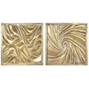 Wanddekoration Home ESPRIT Gold 94,5 x 4,5 x 94,5 cm (2 Stück)