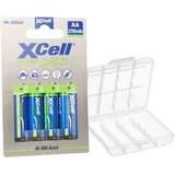 XCell 4x AA Mignon Akku Ni-MH 1,2V 2700mAh + Akku-Box