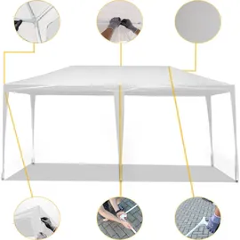 Wiltec Toboli Pavillon 3 x 6 m Weiß