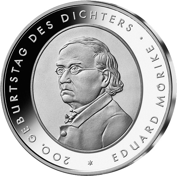 Bund 10 Euro Eduard Mörike 2004 PP