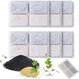 6-teiliges Quadratisches Katzenbrunnen-filterset Mit Aktivkohlefilter, Ersatzfilter Für Trinkbrunnen, Für Katzen Und Hunde, Automatischer Trinkbrunnen, Wasserspender - Crezuo
