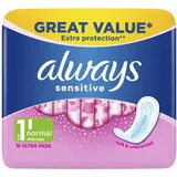 Always empfindliche Normal Ultra Damenbinden, 16 Pads