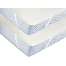 ZOLLNER Matratzenauflage 120 x 200 cm weiß