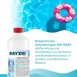Bayzid Höfer Chemie Gmbh - 6x 1 kg Chlor 13% flüssig für Pools