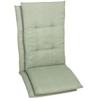 GO-DE Hochlehnerauflage GO-DE, grün, B:48cm H:5cm T:118cm, Baumwolle, Polyester,
