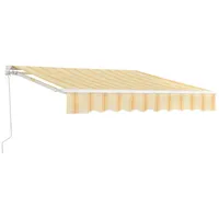 [en.casa] Gelenkarmmarkise Bitonto 350 x 250 cm gelb