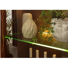 Massivmoebel24 Vitrine Sheesham 109x40x202 walnuss gewachst, Toronto 211