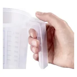 APS Messbecher mit Deckel transparent