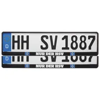 HSV Nummernschildhalter Nur der HSV 2er Set Kennzeichenhalter Hamburger SV