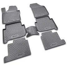 Element Gummimatten Passgenaue Fußmatten VW Touran (I) 2003-2010 (II) 2010-2015 7sitze. 6tlg