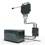 SOLAR-HOOK etm Solaranlage Anker SOLIX Solarbank E1600 Solarspeicher 1600Wh, mit Growatt Neo 800W WIFI Wechselrichter und AC Anschlusskabel