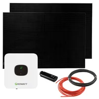 Growatt Balkonkraftwerk Growatt MIC 800 0,8kW mit 800W Solarpanel