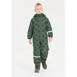 ZigZag Schneeoverall ZIGZAG "Tower", Jungen, Gr. 140, EURO-Größen, tannengrün, 100% Polyester, lang, Overalls, mit wasser- und winddichter TPU-Membran