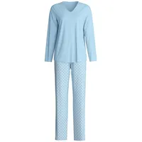 CALIDA Lovely Nights Pyjama Blau 40/42