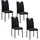Hti-Living Esszimmerstuhl Denton Kunstleder schwarz 4er Set