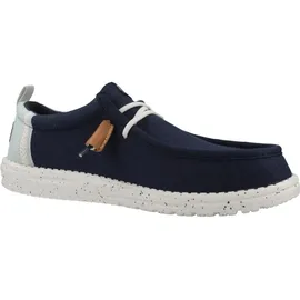 HEYDUDE Wally Craft Linen Herren Navy 42