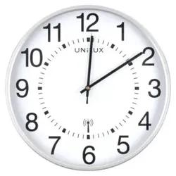 UNILUX Wanduhr MAXI WAVE grau 400094565 Funksteuerung