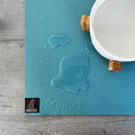 Sanozoo Napfunterlage - Öko-Tex und Made in Germany blau Textil, 120x60 cm, Oeko-Tex® Standard 100, Teppiche & - Katzen in Eckig, Rund, Halbrund oder Eckrund Eckig 120 x 70 1,2 m