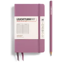 Leuchtturm1917 Notizbuch Pocket A6, Hardcover 187 Seiten, Dusty Rose