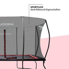 Hudora 4square Trampolin 244 x 366 cm inkl. Sicherheitsnetz schwarz