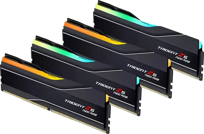 G.SKILL Trident Z5 Neo 256GB (4x64GB) DDR5 6000MT/s CL32 AMD EXPO DIMM RGB RAM Memory F5-6000J3244G64GX4-TZ5NR
