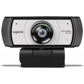 Logilink UA0377 Full HD-Webcam Klemm-Halterung, Mikrofon