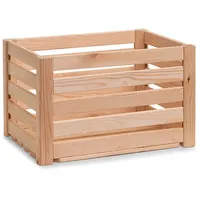 Zeller Aufbewahrungsbox Leisten 40 x 30 cm Holz Braun