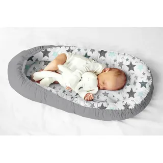 Multifunktionale Kuschelnest Babynest Kokon für Babys und Säuglinge, Nestchen, Reisebett, 100% Baumwolle, antiallergisch