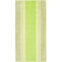 CAWÖ Noblesse Cashmere Streifen 1056 Handtuch 50 x 100 cm kiwi
