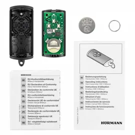 Hörmann Handsender HSE 4 BiSecur Struktur komplett schwarz