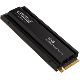 Crucial T500 SSD 2TB, M.2 2280 / M-Key / PCIe 4.0 x4, Kühlkörper (CT2000T500SSD5)