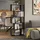 Vicco Raumteiler Levio 70 x 23,8 x 164,1 cm Schwarz