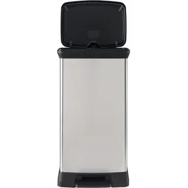 Curver Mülleimer Pedal 50 l Silber
