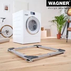 Wagner Transporthilfe QUADRAT - verstellbar 46-66 cm x 5 cm, Stahl, 4 Bockrollen - 30 mm, Tragkraft 220 kg - 20119501