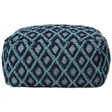 Homescapes Pouf Tula mit 3d-rautenmuster 55x30 cm, Wohnzimmer, Hocker, Poufs