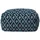 Homescapes Pouf Tula mit 3d-rautenmuster 55x30 cm, Wohnzimmer, Hocker, Poufs