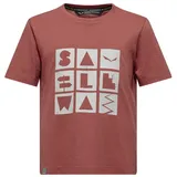 Salewa Graphic Kurzarm-t-shirt - Etruscan Red - 7-8 Jahre