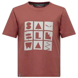 Salewa Graphic Kurzarm-t-shirt - Etruscan Red - 7-8 Jahre